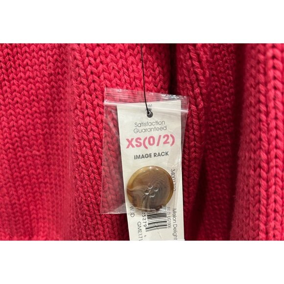 George NWT Ladies Melon Delight Shawl Collar Knit Cardigan With Buttons Sz XS - Picture 5 of 10